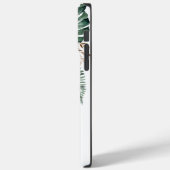 Coques Case-Mate iPhone Monstère tropicale et orchidée Nom personnalisé (Verso / Gauche)