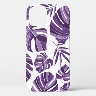 Case-Mate iPhone Case Monstère violet tropicale feuilles sans couture mo