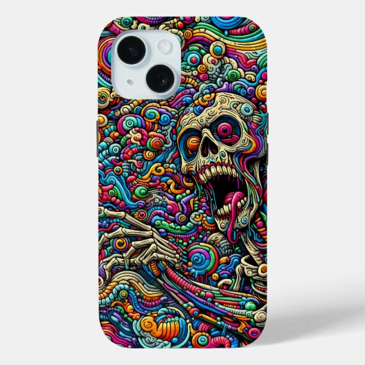 Coques Case-Mate iPhone Monstre Abstrait coloré (Verso)