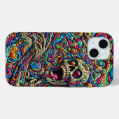 Coques Case-Mate iPhone Monstre Abstrait coloré (Verso (horizontal))