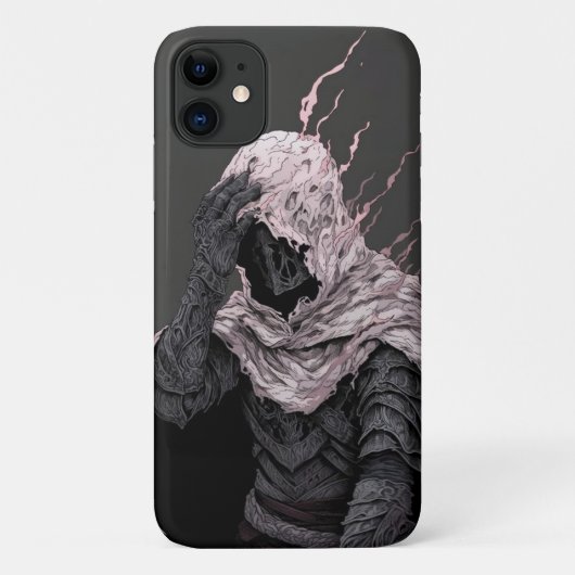Coques Case-Mate iPhone monstre noir blanc foncé (Dos)