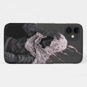Coques Case-Mate iPhone monstre noir blanc foncé (Dos (Horizontal))