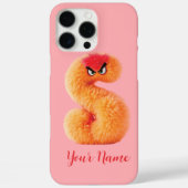 Coques Case-Mate iPhone Monstre pelucheux personnalisable S Initial (Verso)