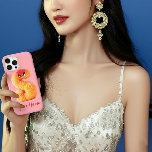 Coques Case-Mate iPhone Monstre pelucheux personnalisable S Initial