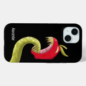 Coques Case-Mate iPhone Monstre rouge aux fruits déplaisants (Verso (horizontal))