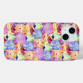 Coques Case-Mate iPhone Monstres d'aquarelle mignonne (Verso (horizontal))
