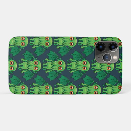 Coques Case-Mate iPhone Monstres de Cute Green (Dos (Horizontal))