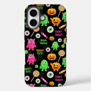 Coques iPhone 16 Monstres "Déplaisants mignons" et Halloween amusan
