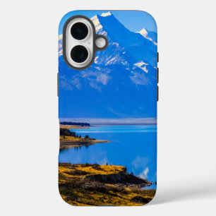 Coques iPhone 16 Mont Cook surplombant le lac Pukaki, NZ