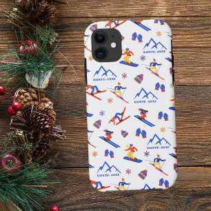 Case-Mate iPhone Case Mont Sainte Anne Québec Motif de snowboard