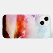 Coques Case-Mate iPhone Montagne aquarelle (Verso (horizontal))
