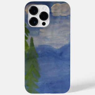 Coque Pour Pour iPhone 14 Pro Max Montagnes Bleues