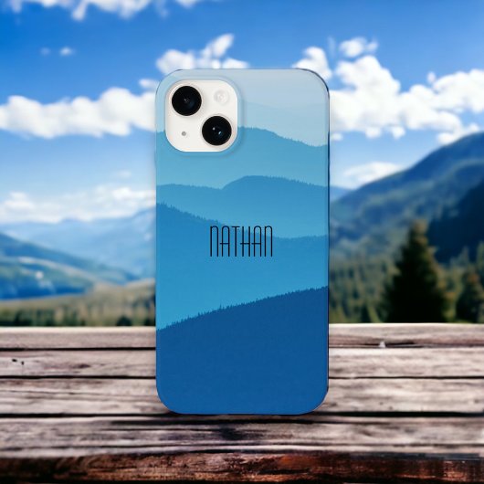 Coques Case-Mate iPhone Montagnes bleues personnalisées