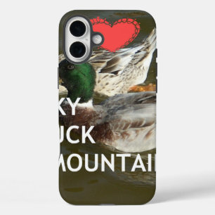 iPhone 16 Plus Case Montagnes de canards.