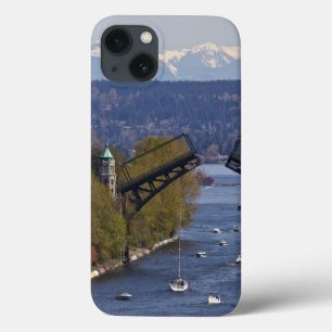 iPhone 13 Case Montagnes de pont et de cascade de Montlake
