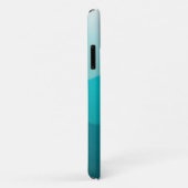 Coques Case-Mate iPhone Montagnes ombré turquoises (Dos/Droite)