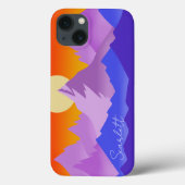 Coques Case-Mate iPhone Montagnes Rocheuses Heure Dorée Soleil Art (Verso)