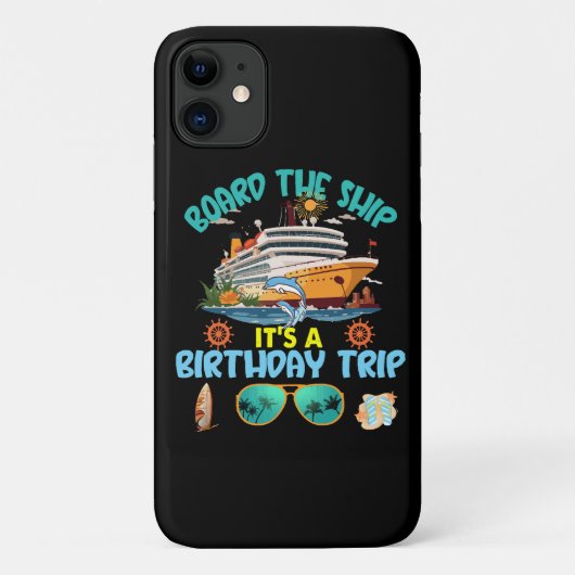 Coques Case-Mate iPhone Monter à Bord C'est Un Voyage D'anniversaire (Dos)