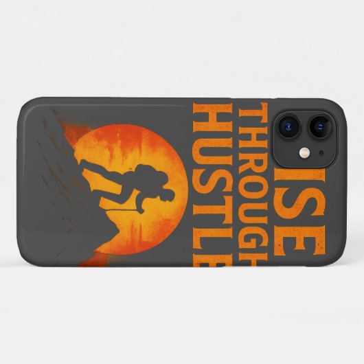 Coques Case-Mate iPhone Monter à travers l'agitation - Citation Motivation (Dos (Horizontal))