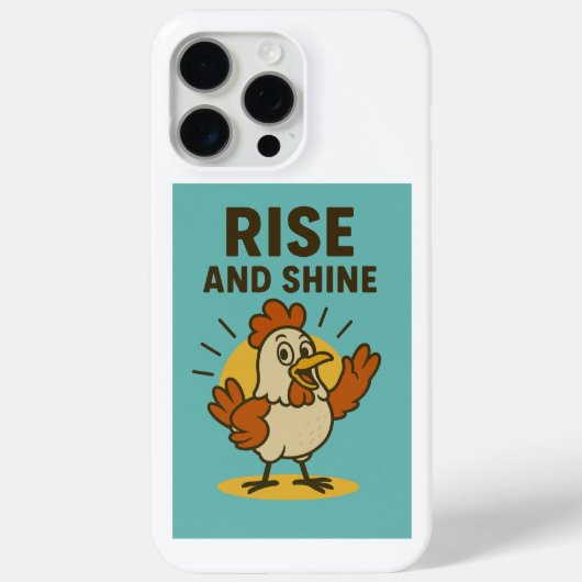 Coques Case-Mate iPhone Monter et briller Joyeux poulet (Verso)