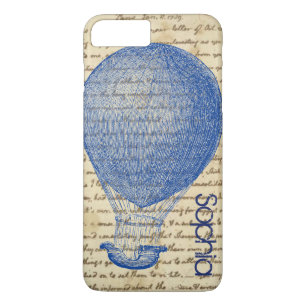 Coque iPhone 7 Plus Montgolfière amusante écriture vintage ajoutez un 
