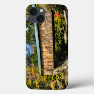iPhone 13 Case Montgomery Covered Bridge with fall foliage