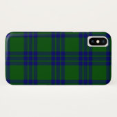 Coques Case-Mate iPhone Montgomery écossais vert bleu plaid (Dos (Horizontal))