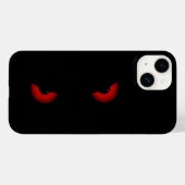 Coques Case-Mate iPhone Montre aux yeux rouges noir (Verso (horizontal))