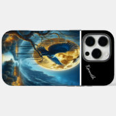 Coques Case-Mate iPhone Montre Lune Aigle (Verso (horizontal))