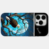Coques Case-Mate iPhone Montre Lune Aigle (Verso (horizontal))