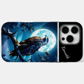 Coques Case-Mate iPhone Montre Lune Illuminante d'Aigle (Verso (horizontal))