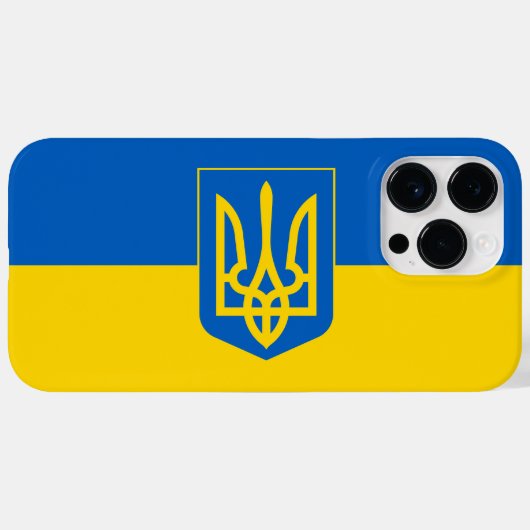 Coques Case-Mate iPhone Montrez vos couleurs - Ukraine (Verso (horizontal))