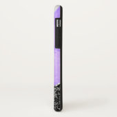 Coques Case-Mate iPhone Monts en violet noir géométrique Art de la surface (Dos/Gauche)