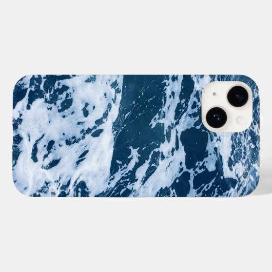 Coques Case-Mate iPhone Moody Blue Ocean Waves (Verso (horizontal))