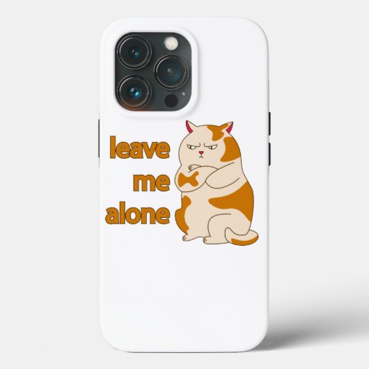 Coques Case-Mate iPhone Moody Grosse cat me laisse tranquille (Verso)