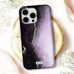Coques iPhone 16 Pro Moody Ombre Purple Gradient tendance Monogramme<br><div class="desc">Protégez votre téléphone avec élégance grâce à cet élégant coque iphone "Ethereal Mist", au design captivant et aux accents métalliques imitant. Parfait pour les amateurs de luxe et d'art moderne, ce coque est disponible pour de nombreux modèles iPhone et Samsung, offrant à la fois des options Barely There et Tough...</div>