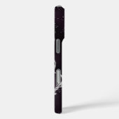 Coques Case-Mate iPhone Moody Ombre Purple Gradient tendance Monogramme (Verso / Droite)