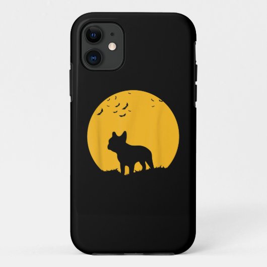 Coques Case-Mate iPhone Moon Halloween Inspire French Bulldog (Dos)