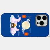 Coques Case-Mate iPhone Moon Rabbit Mooncake Nuages Mooncake Festival à la (Verso (horizontal))