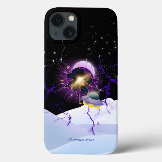 Coques Case-Mate iPhone Moon Star Snown Paysage Alien Espace Moderne (Verso)