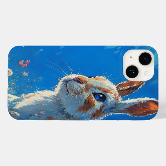 Coques Case-Mate iPhone 🐇 Moonbloom iPhone Case (Verso (horizontal))