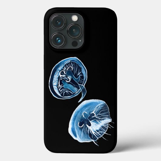 Coques Case-Mate iPhone MoonJellyfish aquarelle art (Verso)