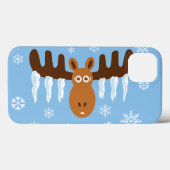 Coques Case-Mate iPhone Moose Head_Icicle Antlers_Vacances humoristiques (Verso (horizontal))