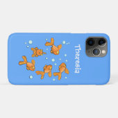 Coques Case-Mate iPhone Morceau de poisson rouge orange mignon sur dessin (Dos (Horizontal))