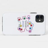 Coques Case-Mate iPhone Morceau de puzzle d'autisme (Dos (Horizontal))