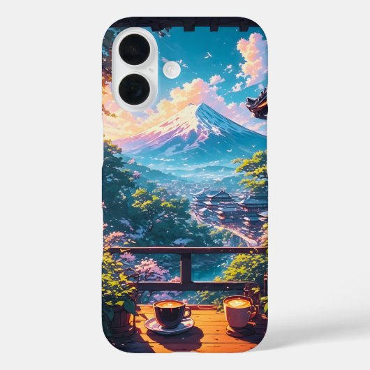 Coques Case-Mate iPhone Morning Calm over Fuji (Verso)