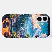 Coques Case-Mate iPhone Morning Calm over Fuji (Verso (horizontal))