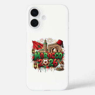 Coques iPhone 16 Morocco Vintage Flag Moroccan African