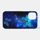 Coques Case-Mate iPhone Morpho Butterfly in the Dark Background (Verso (horizontal))