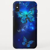 Coques Case-Mate iPhone Morpho Butterfly in the Dark Background (Dos)